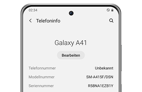 How to find model number Android